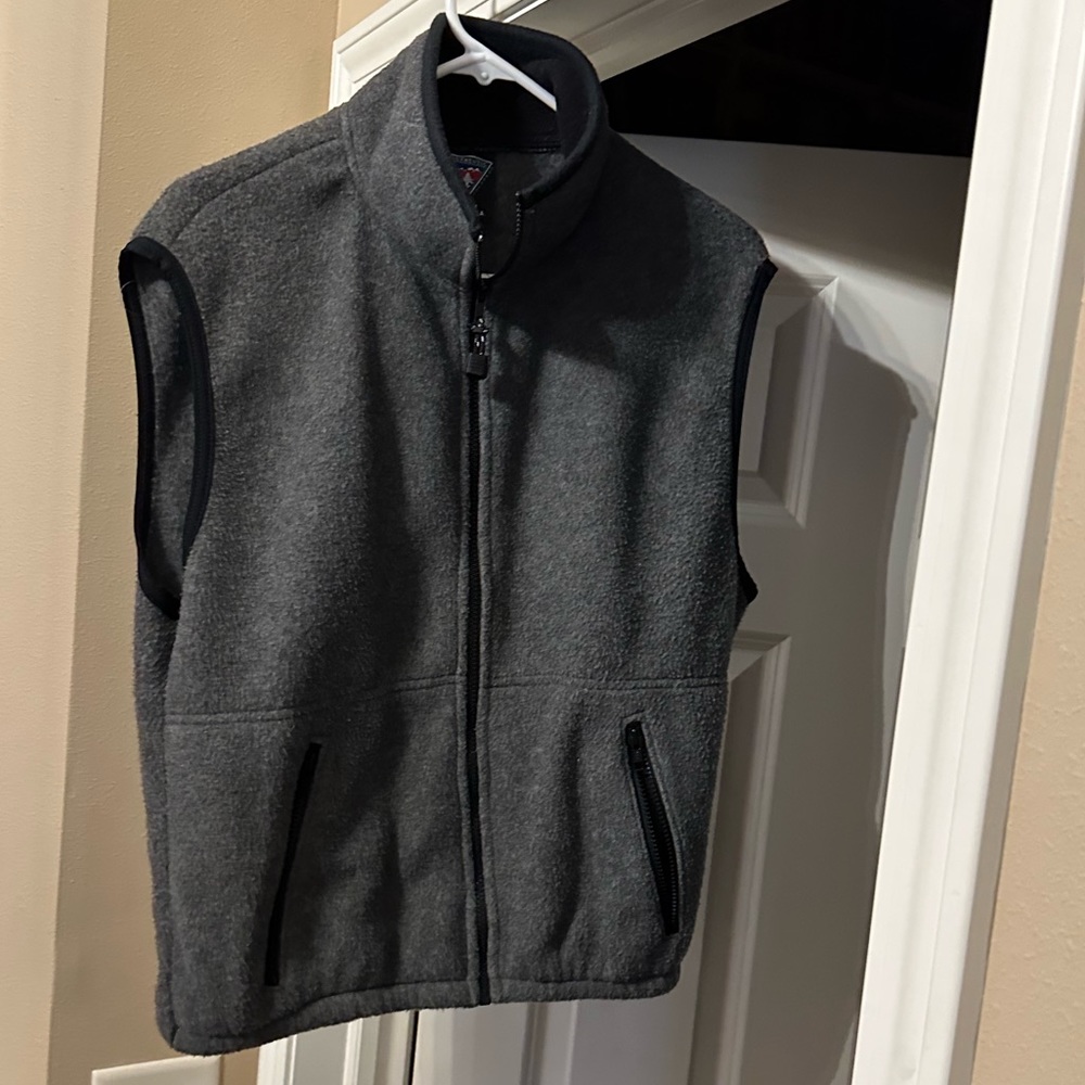 Gray Fleece Vest
